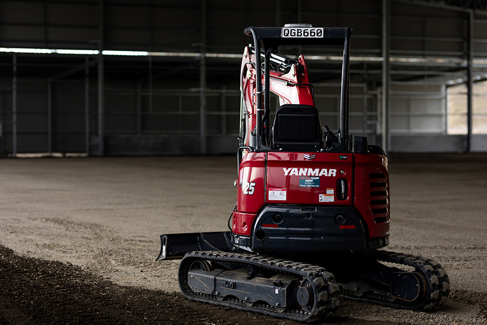 Mini digger for hire Marlborough