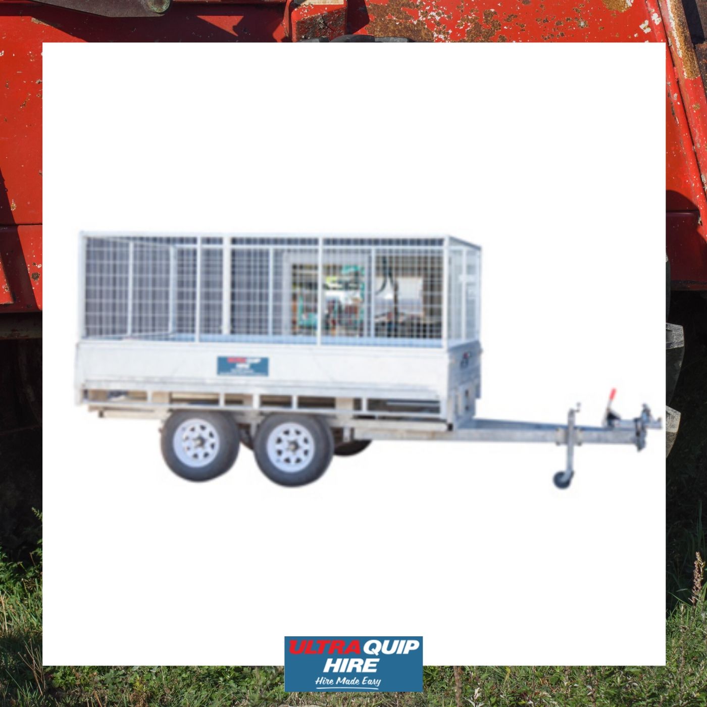 Dual Axle Caged Trailer Ultraquip Hire